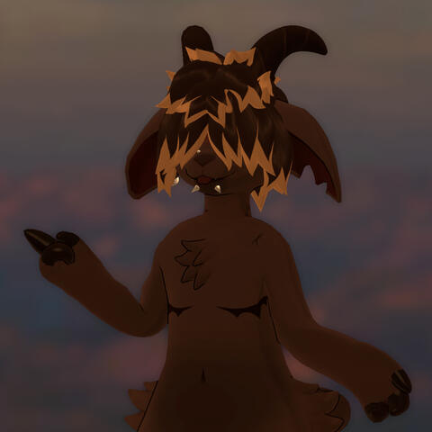 Toothsomemutt's Cooper on the Skip4D Chibi base with MayoDeer arms and Oken Reindeer legs, and custom hair, horns, and ears